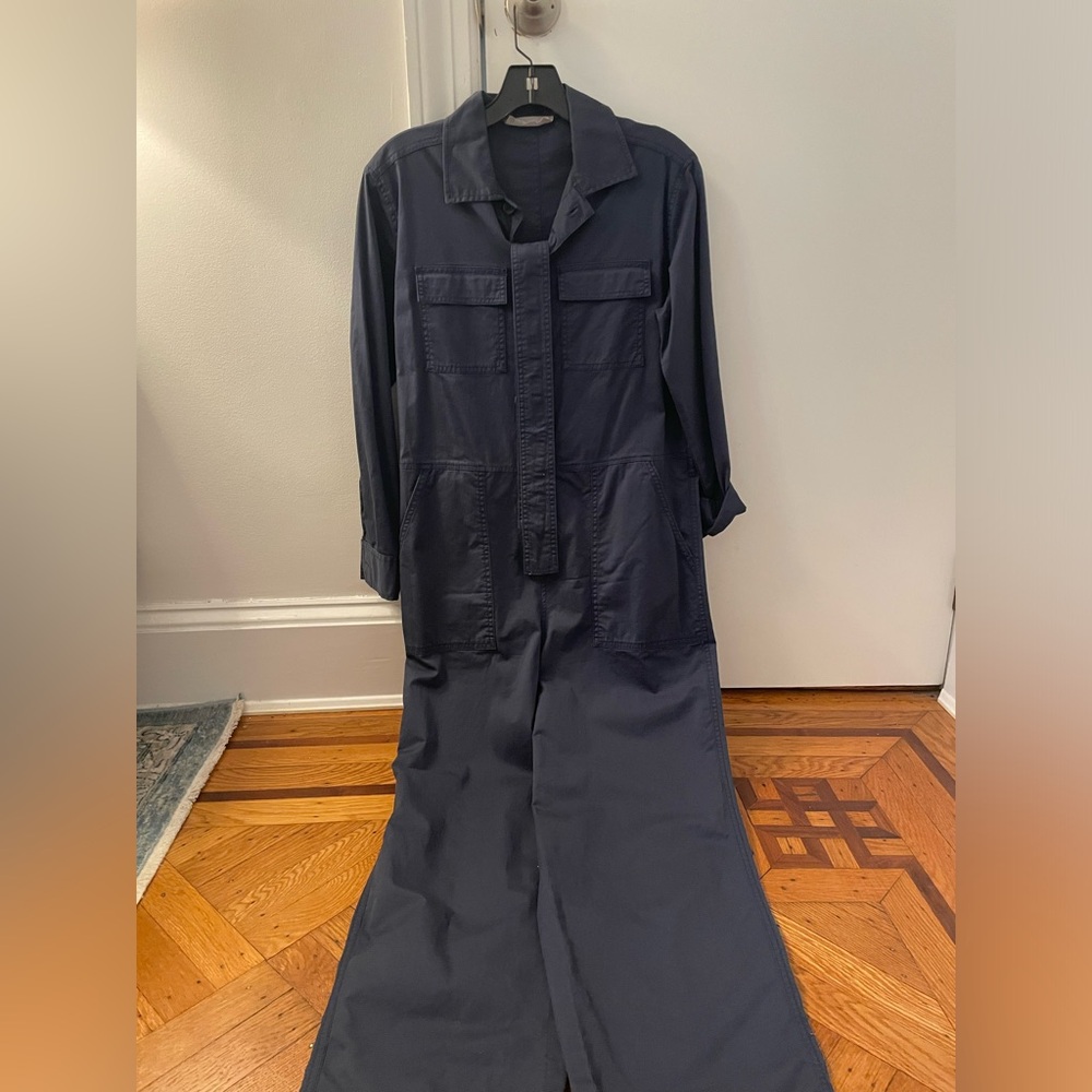 Everlane size 2 navy blue utility jumpsuit